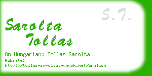 sarolta tollas business card